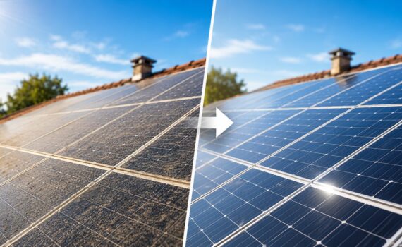 Manutenzione impianto fotovoltaico in Piemonte: più produzione con pulizia pannelli e controllo inverter 1 Manutenzione impianto fotovoltaico in Piemonte | Pulizia pannelli